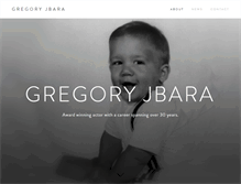 Tablet Screenshot of gregoryjbara.com